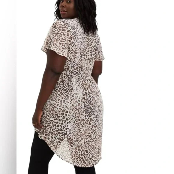 NEW Torrid Lexie Babydoll Cheetah Tunic - Picture 2 of 8